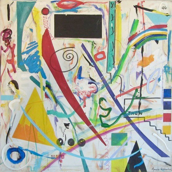 Abstract Painting by Gould Allison. titled Accomodation of Diversity