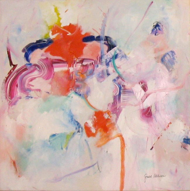 Abstract Painting by Gould Allison ( 1931 - 2015 ) titled Entry.