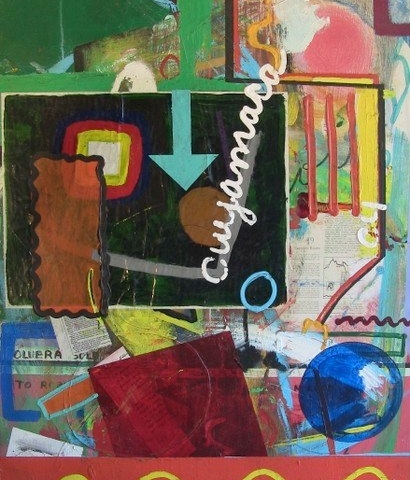 Cuyamaca by Gould Allison ( 1931 - 2015 ) Abstract Painting by Gould Allison ( 1931 - 2015 ) titled Cuyamaca